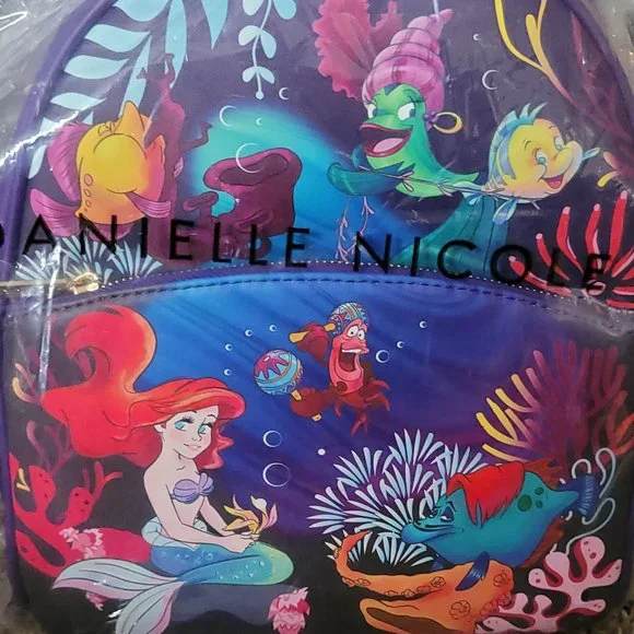 Danielle Nicole Blue Fish Backpack Danielle Nicole Disney The Little Mermaid Ship Wheel  main image 3